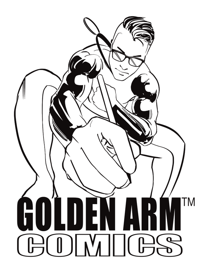 Golden Arm Comics Logo Golden Arm Comics Logo