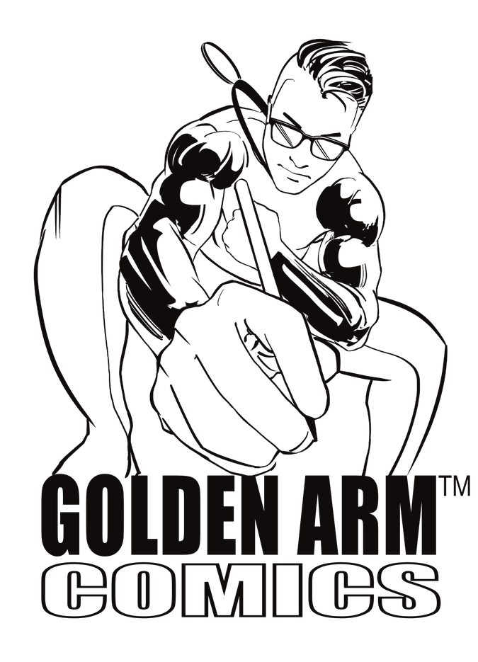 Golden Arm Comics Logo Golden Arm Comics Logo